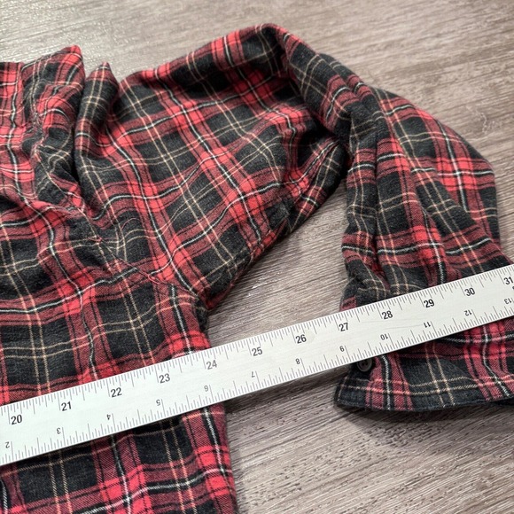 Carbon 2 Cobalt Shirt‎ Mens Extra Large Red Black Flannel Lined Heavy Western - Picture 11 of 12